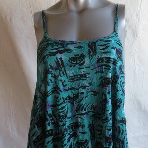 Forever21 Turquoise Blue Spaghetti Strap Shirt